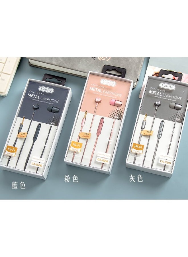 سماعة أذن داخلية سلكية بتصميم عصري قوي وميكروفون مدمج لعزل الضوضاء وصوت نقي عالي الدقة (Hi-Fi) - متوافقة مع جميع الأجهزة (3.5 ملم) - Image 4